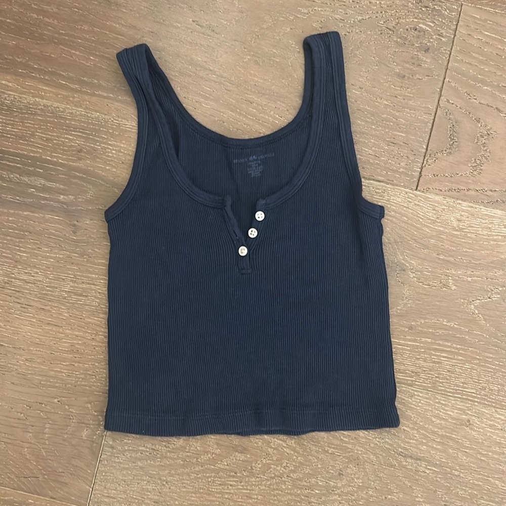 Brandy Melville Navy Cropped Tank